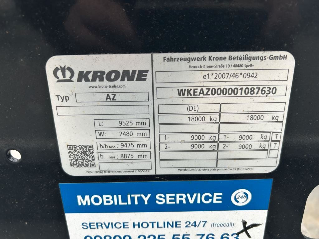 Krone 2 Achswechselfahrgestell, Typ: MAXI AZW 18 eL3B7 - Xe chở container/ Rơ moóc hoán đổi thân: hình 4 Krone 2 Achswechselfahrgestell, Typ: MAXI AZW 18 eL3B7 - Xe chở container/ Rơ moóc hoán đổi thân: hình 4