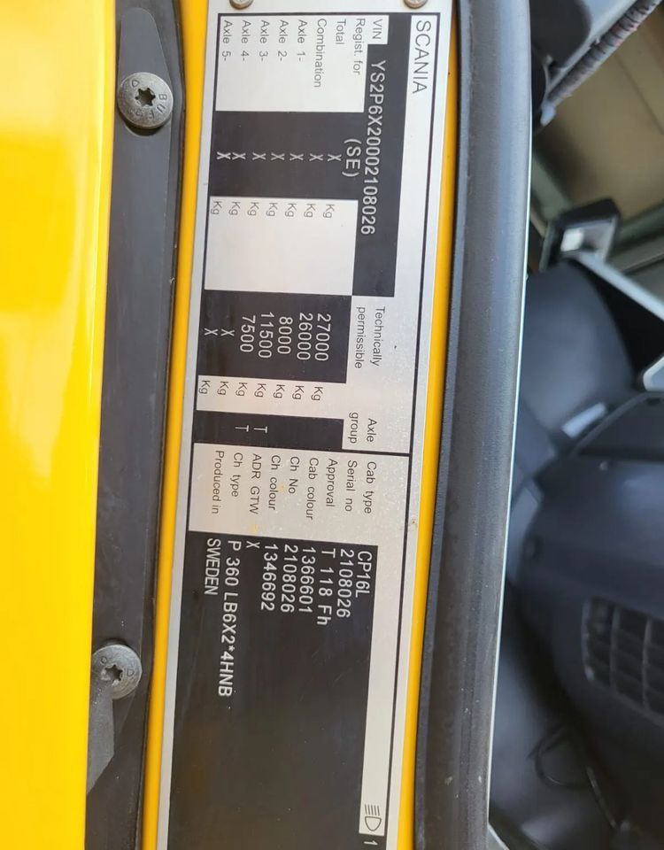 Cho thuê  Scania P360 Z HDS Scania P360 Z HDS: hình 9
