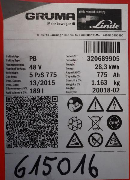 AIM 48 Volt 5 PzS 775 Ah - Ắc quy cho Thiết bị xử lý vật liệu: hình 5 AIM 48 Volt 5 PzS 775 Ah - Ắc quy cho Thiết bị xử lý vật liệu: hình 5