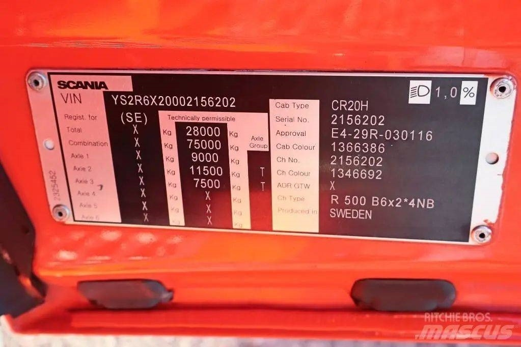 Xe tải hộp Scania R500B 6X2*4 NB Serie 6202: hình 7