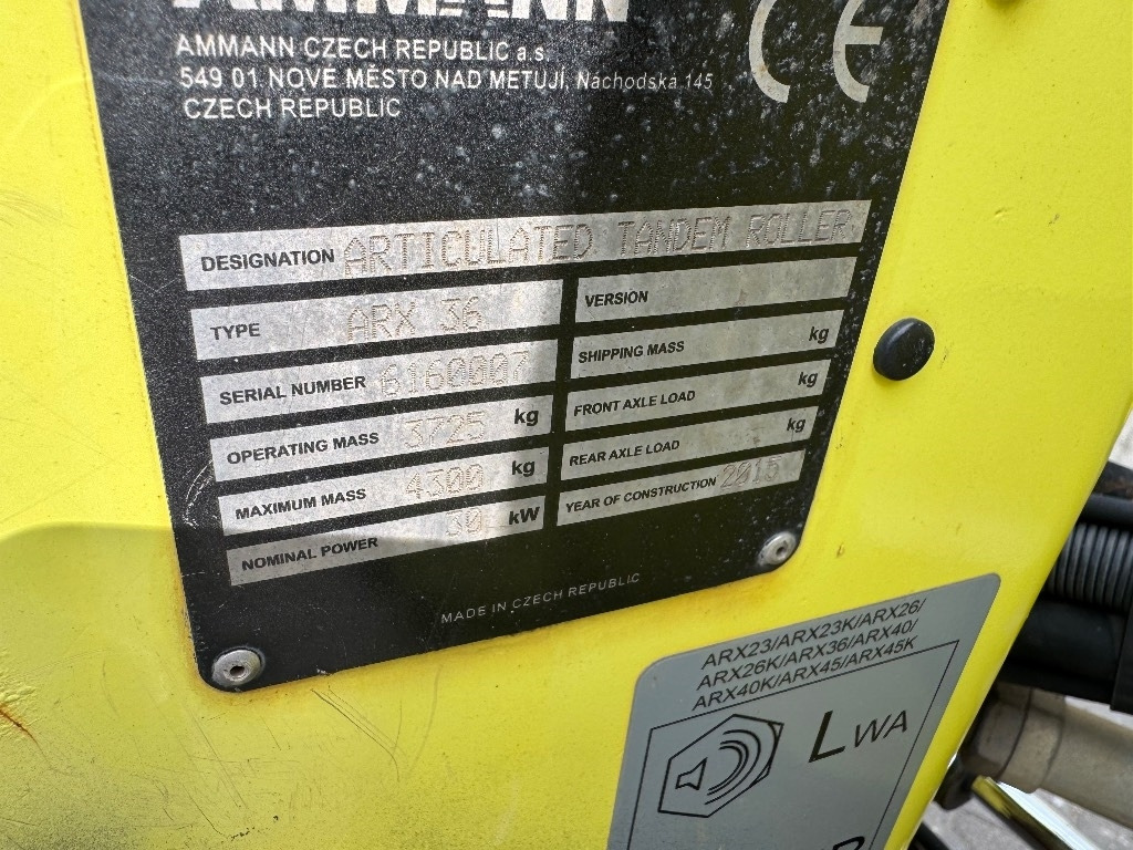 Ammann ARX 36 - Máy lăn đường: hình 4 Ammann ARX 36 - Máy lăn đường: hình 4