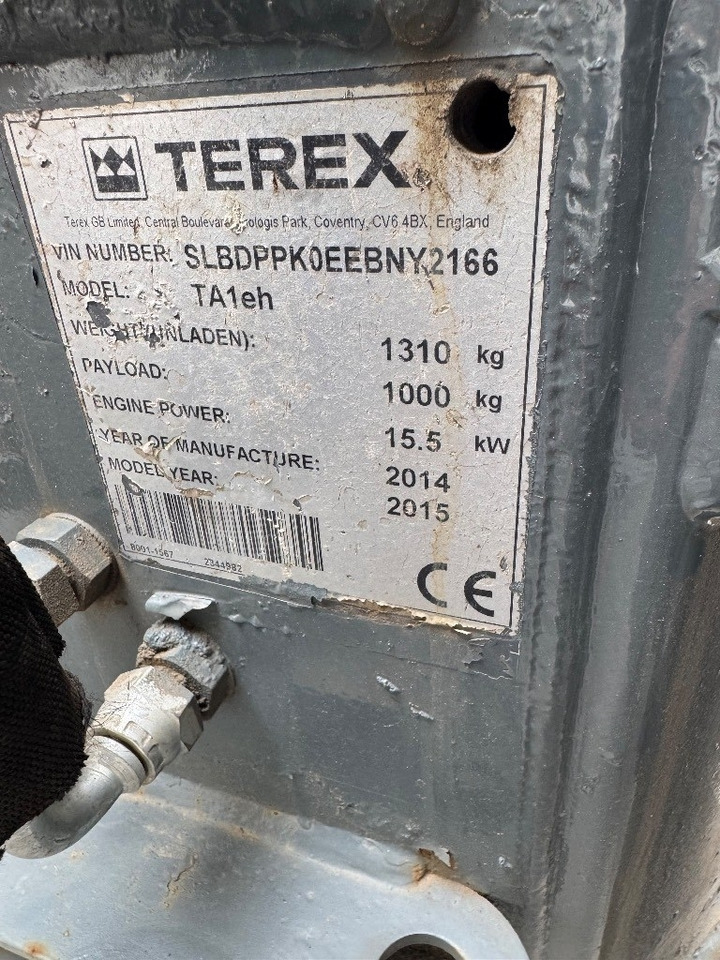 Terex TA 1 EH - Xe ben đổ mini: hình 5 Terex TA 1 EH - Xe ben đổ mini: hình 5