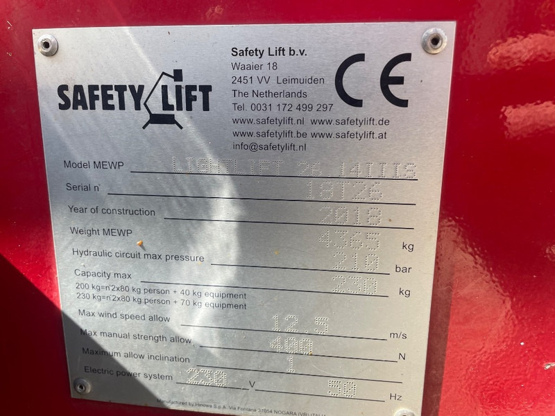 Hinowa Lightlift 26.14 III S - Xe nâng người nhiều khớp nối: hình 3 Hinowa Lightlift 26.14 III S - Xe nâng người nhiều khớp nối: hình 3