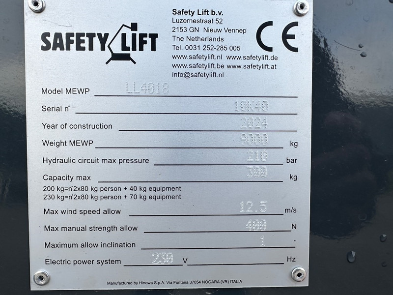 Hinowa Lightlift 40.18 - Xe nâng người nhiều khớp nối: hình 3 Hinowa Lightlift 40.18 - Xe nâng người nhiều khớp nối: hình 3