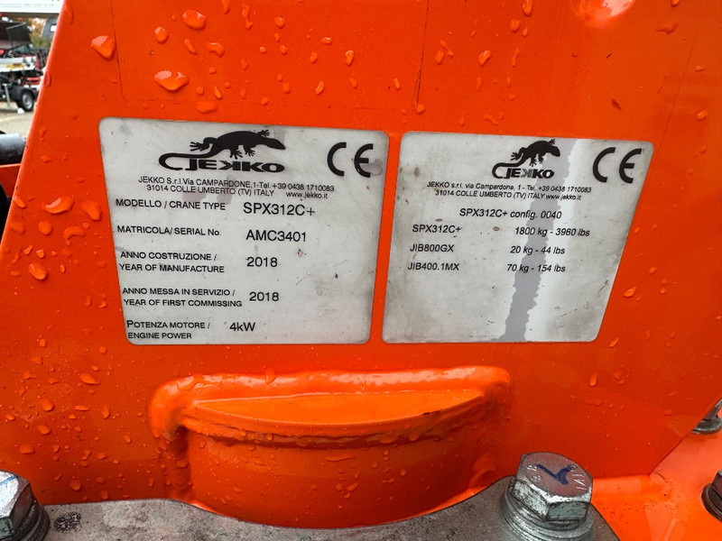 Jekko SPX 312C+ - Cẩu chân nhện: hình 4 Jekko SPX 312C+ - Cẩu chân nhện: hình 4