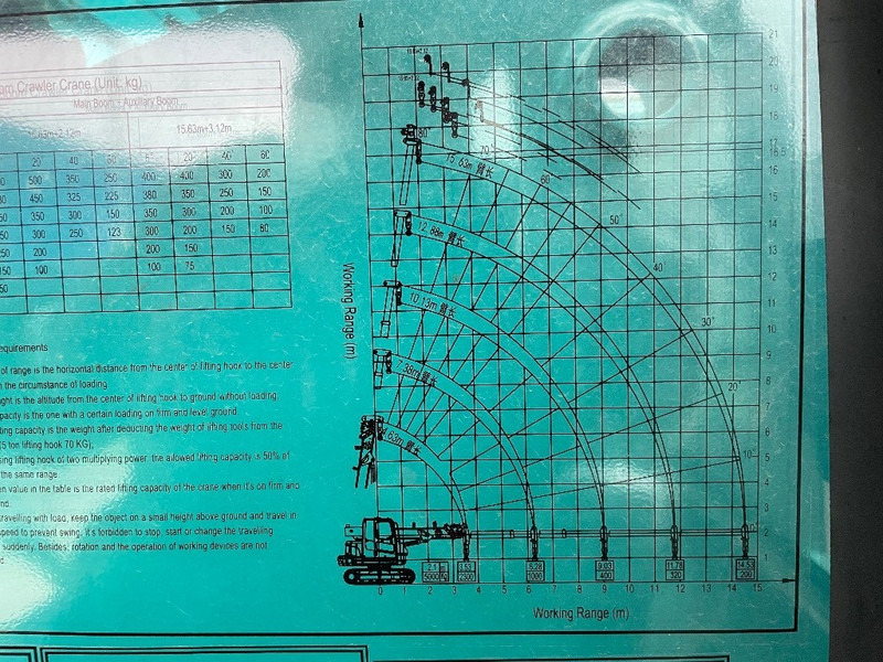 Sunward SWTC5D - Cần cẩu bánh xích: hình 4 Sunward SWTC5D - Cần cẩu bánh xích: hình 4