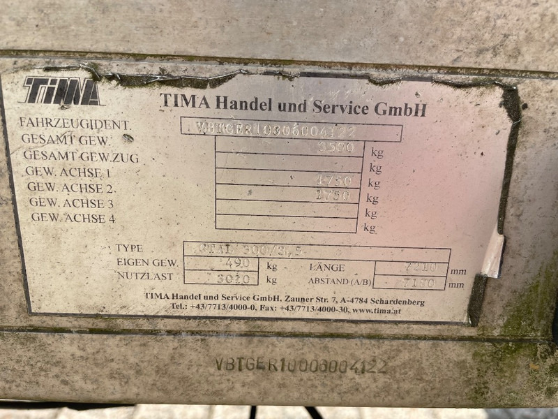 Tima GTAL 300/3,5 - Rơ moóc thùng lửng/ Phẳng: hình 3 Tima GTAL 300/3,5 - Rơ moóc thùng lửng/ Phẳng: hình 3