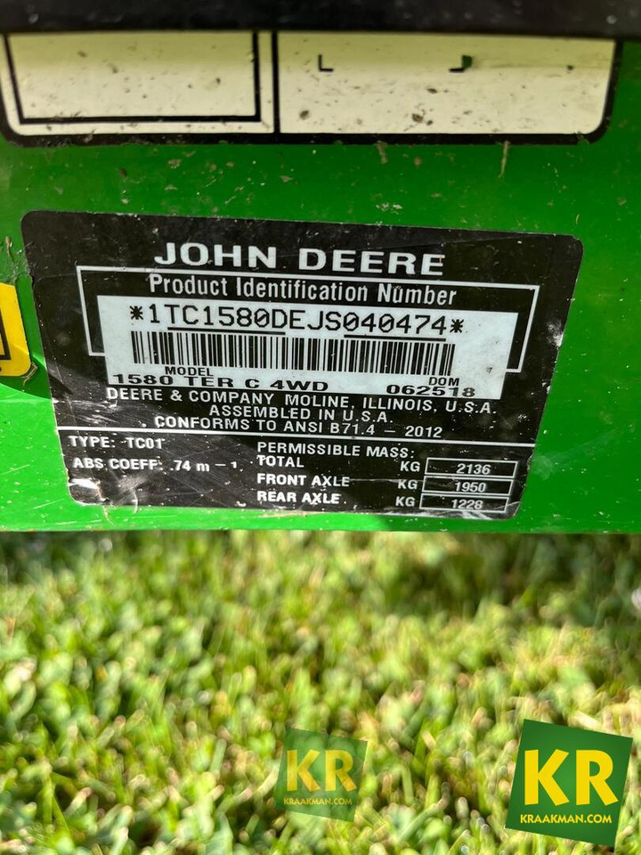 1580 John Deere - Máy cắt cỏ vườn: hình 4 1580 John Deere - Máy cắt cỏ vườn: hình 4