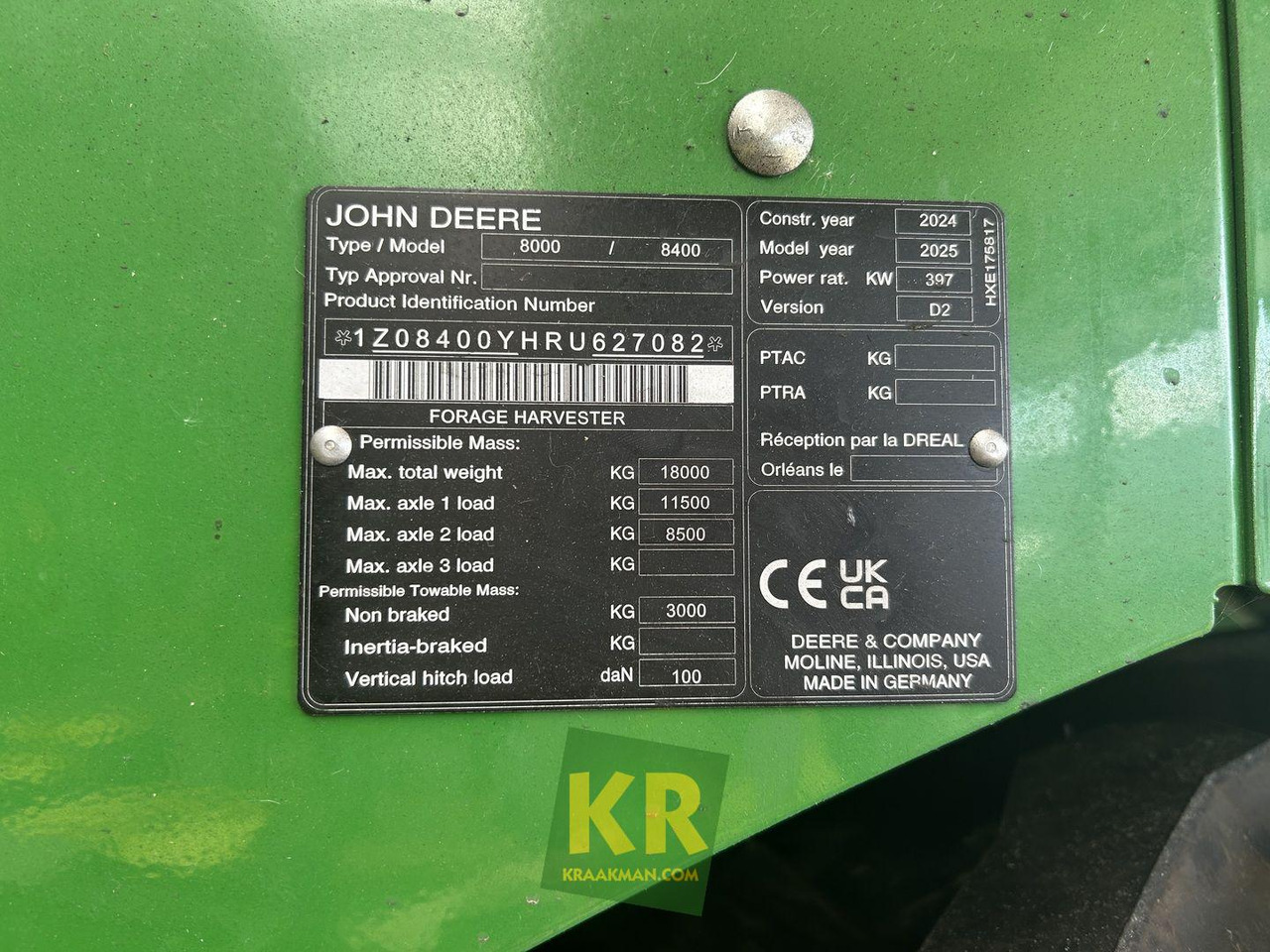 8400 John Deere - Máy gặt đập thức ăn gia súc: hình 3 8400 John Deere - Máy gặt đập thức ăn gia súc: hình 3