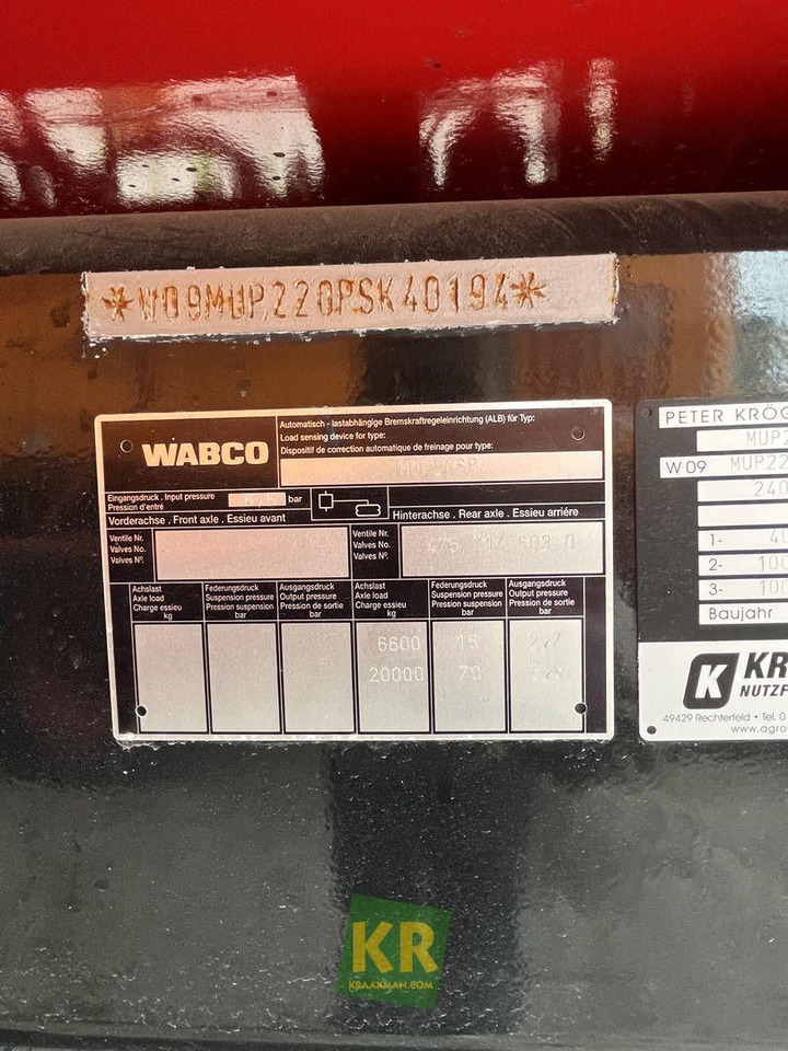 Kröger Overig - Toa kéo nhỏng/ Xe đổ: hình 3 Kröger Overig - Toa kéo nhỏng/ Xe đổ: hình 3