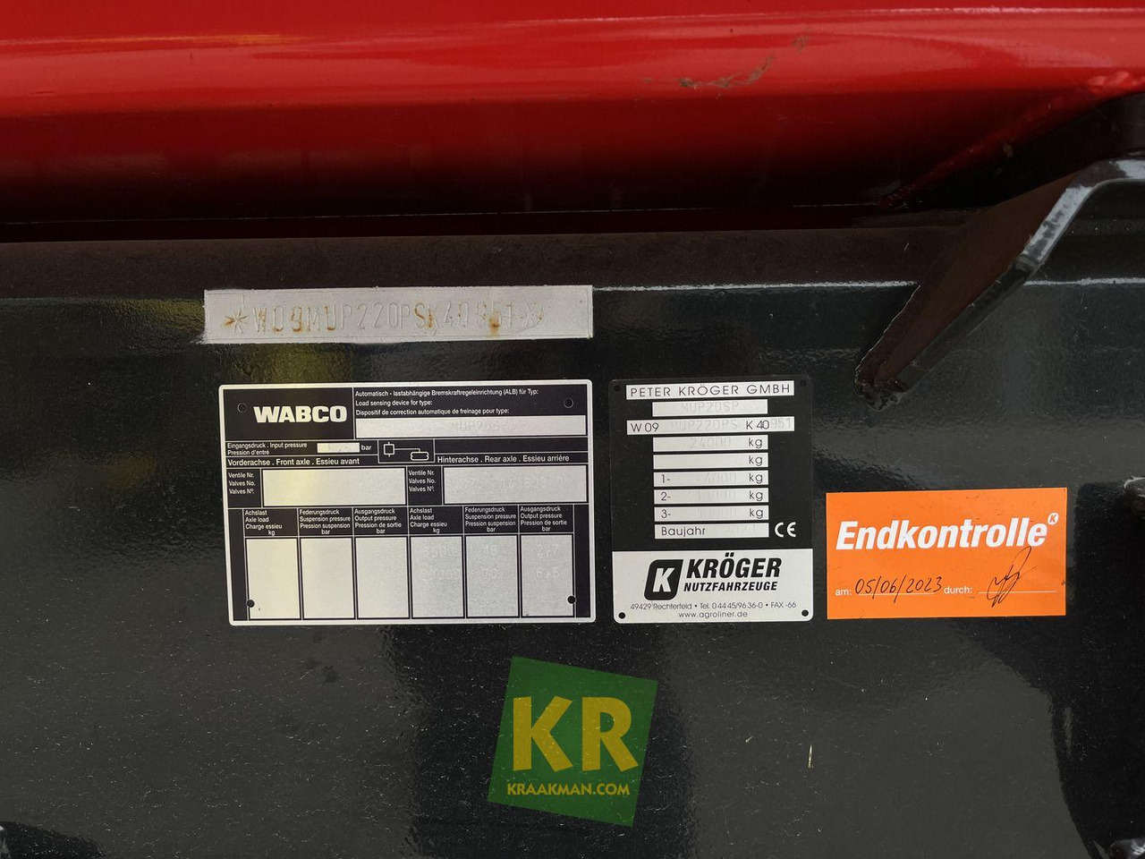 Overig Kröger - Toa kéo nhỏng/ Xe đổ: hình 2 Overig Kröger - Toa kéo nhỏng/ Xe đổ: hình 2