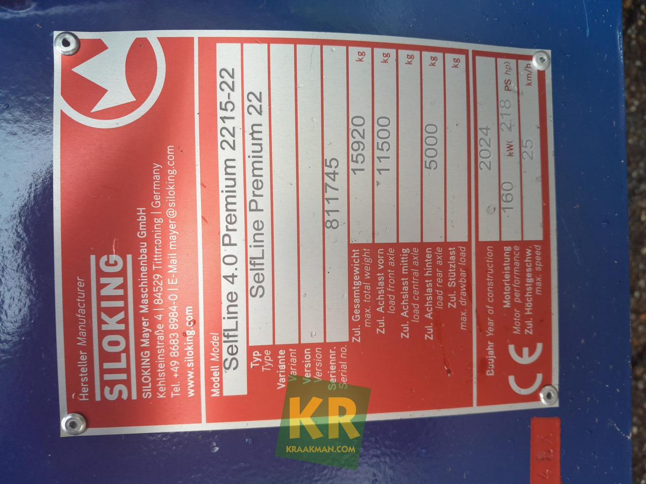 Xe trộn thức ăn gia súc mới Selfline Siloking: hình 14