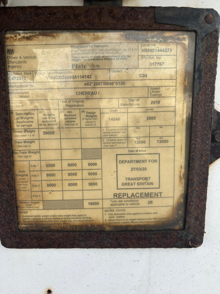 Chereau 2018 SLXi 300 – 67565XK - Sơ mi rơ moóc đông lạnh: hình 2 Chereau 2018 SLXi 300 – 67565XK - Sơ mi rơ moóc đông lạnh: hình 2