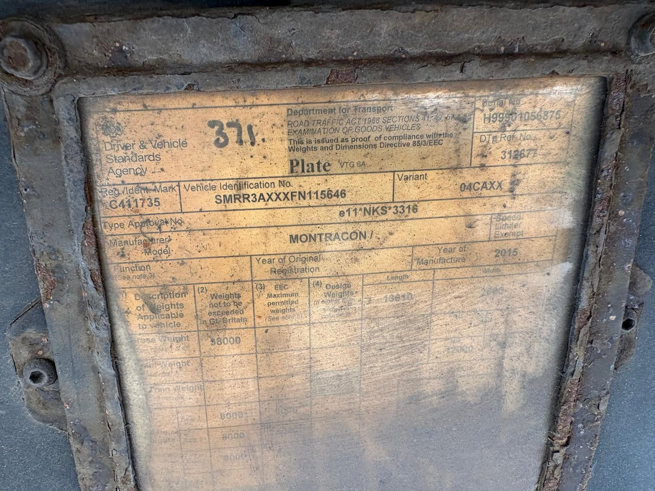 Montracon 2015 SLXe 200 – CML371 - Sơ mi rơ moóc đông lạnh: hình 2 Montracon 2015 SLXe 200 – CML371 - Sơ mi rơ moóc đông lạnh: hình 2