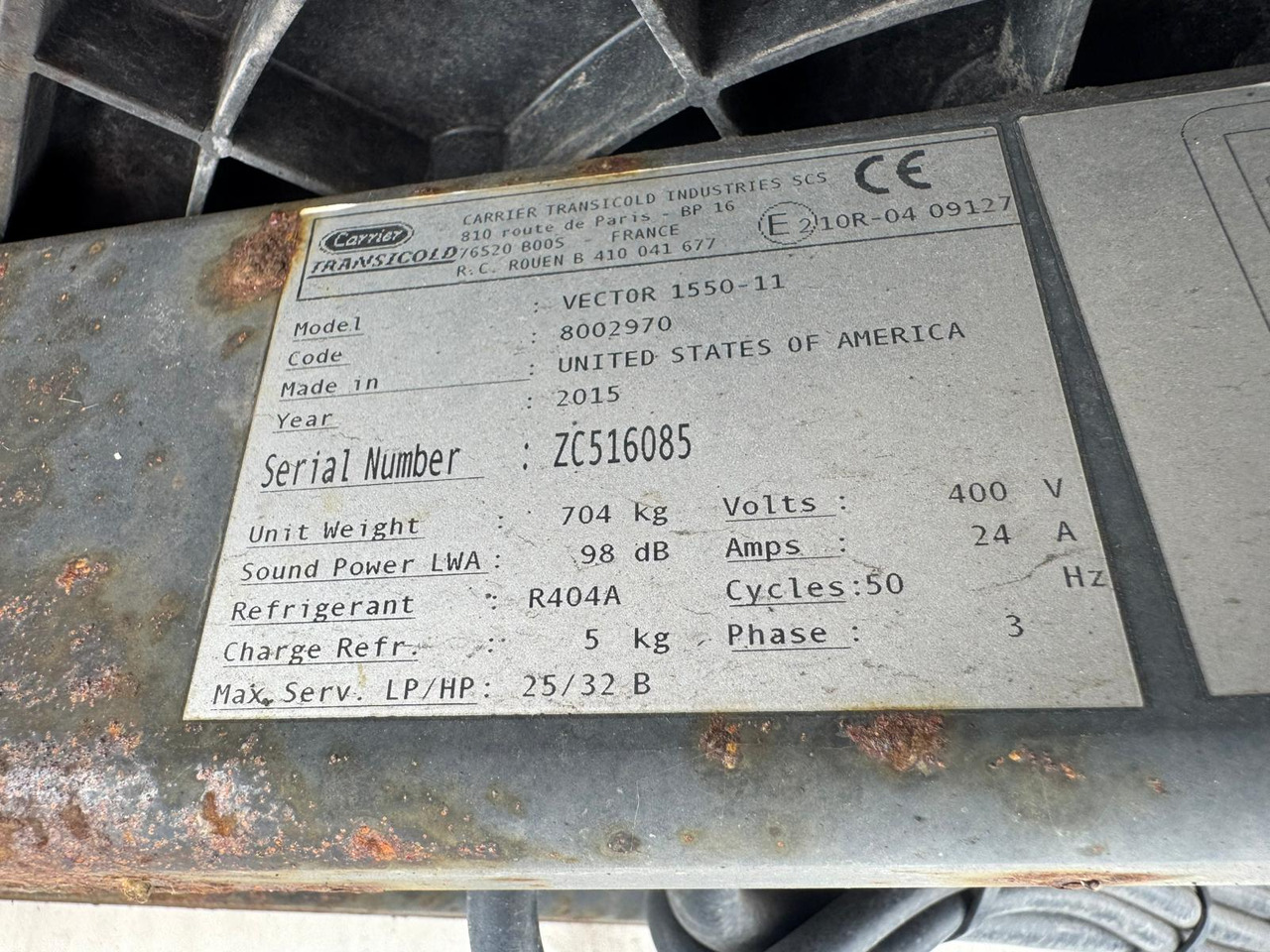 Montracon 2015 Vector 1550 – PCL3035 - Sơ mi rơ moóc đông lạnh: hình 5 Montracon 2015 Vector 1550 – PCL3035 - Sơ mi rơ moóc đông lạnh: hình 5