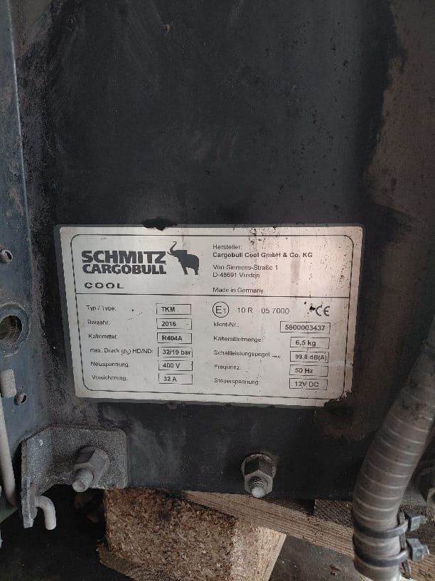 Schmitz -2016 S/N: 5800003437 - Bộ phận làm lạnh: hình 2 Schmitz -2016 S/N: 5800003437 - Bộ phận làm lạnh: hình 2