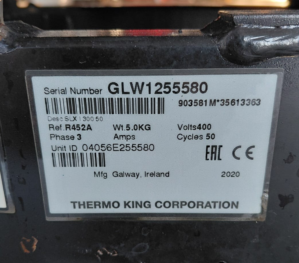 Thermo King SLX300 I -S/N : GLW1255580 - Bộ phận làm lạnh: hình 2 Thermo King SLX300 I -S/N : GLW1255580 - Bộ phận làm lạnh: hình 2