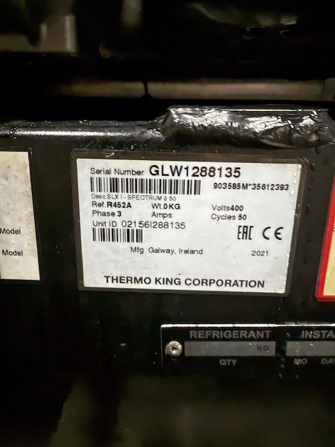 Thermo King SLX300 I S/N : GLW1288135 - Bộ phận làm lạnh: hình 2 Thermo King SLX300 I S/N : GLW1288135 - Bộ phận làm lạnh: hình 2