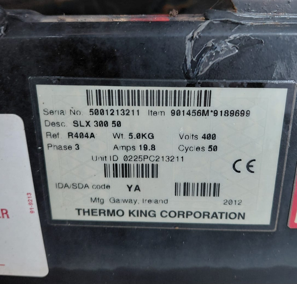 Thermo King SLX300 – S/N : 5001213211 - Bộ phận làm lạnh: hình 2 Thermo King SLX300 – S/N : 5001213211 - Bộ phận làm lạnh: hình 2