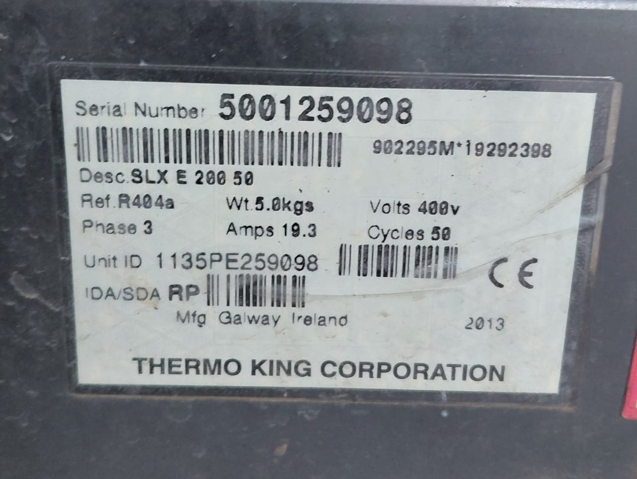 Thermo King SLXE-200 – 5001259098 - Bộ phận làm lạnh: hình 2 Thermo King SLXE-200 – 5001259098 - Bộ phận làm lạnh: hình 2