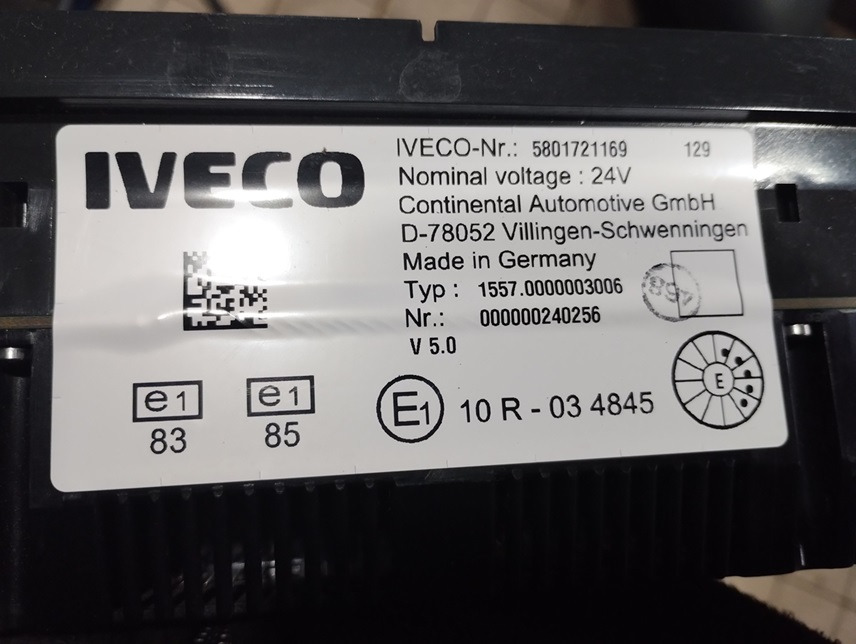 ZEGAR LICZNIK IVECO STRALIS HI-WAY E6 5801721169 - Máy đo tốc độ: hình 3 ZEGAR LICZNIK IVECO STRALIS HI-WAY E6 5801721169 - Máy đo tốc độ: hình 3