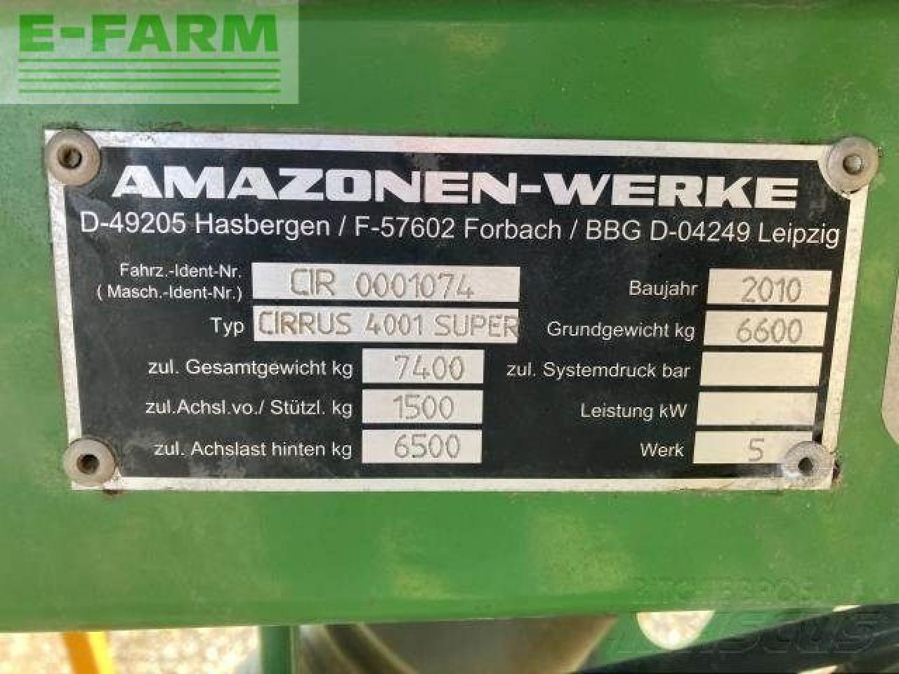 Máy gieo hạt liên hợp Amazone cirrus 4001 super: hình 12