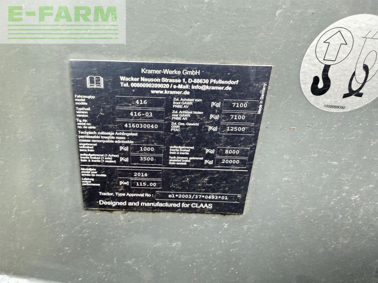 Xe nhấc hình viễn vọng kính CLAAS scorpion 7055 agri: hình 13