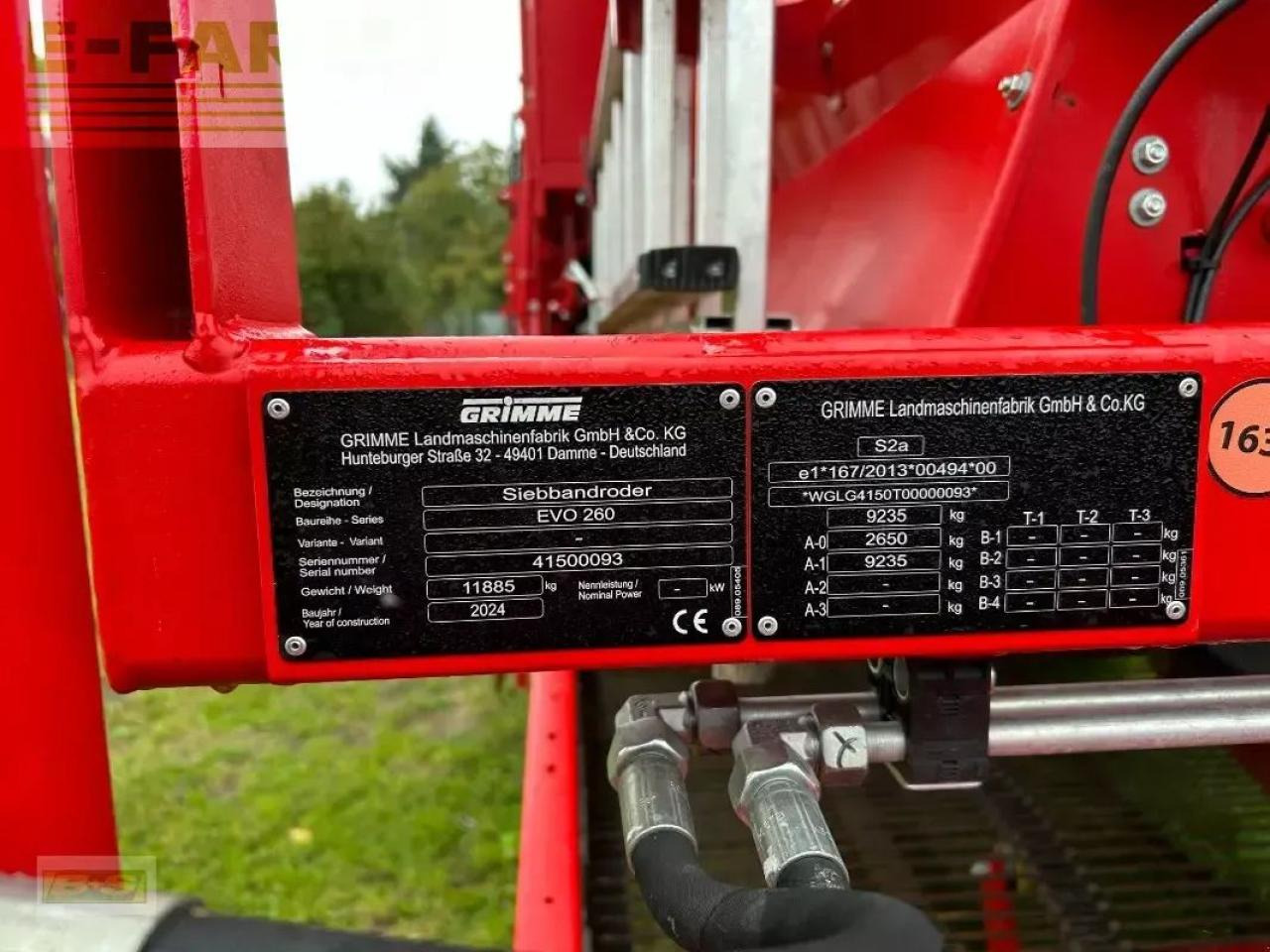 Grimme evo 260 - Máy thu hoạch khoai tây: hình 3 Grimme evo 260 - Máy thu hoạch khoai tây: hình 3