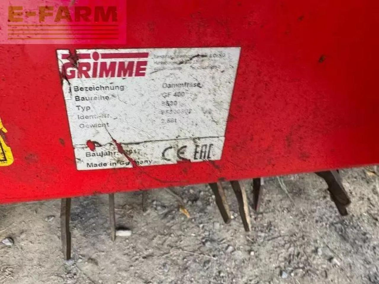 Grimme gf400 - Thiết bị xới đất: hình 4 Grimme gf400 - Thiết bị xới đất: hình 4