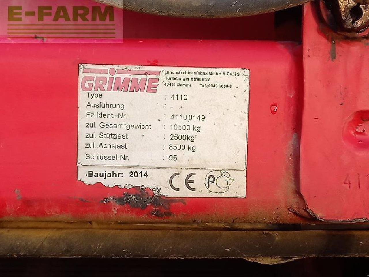 Grimme se 260 - Máy thu hoạch khoai tây: hình 3 Grimme se 260 - Máy thu hoạch khoai tây: hình 3
