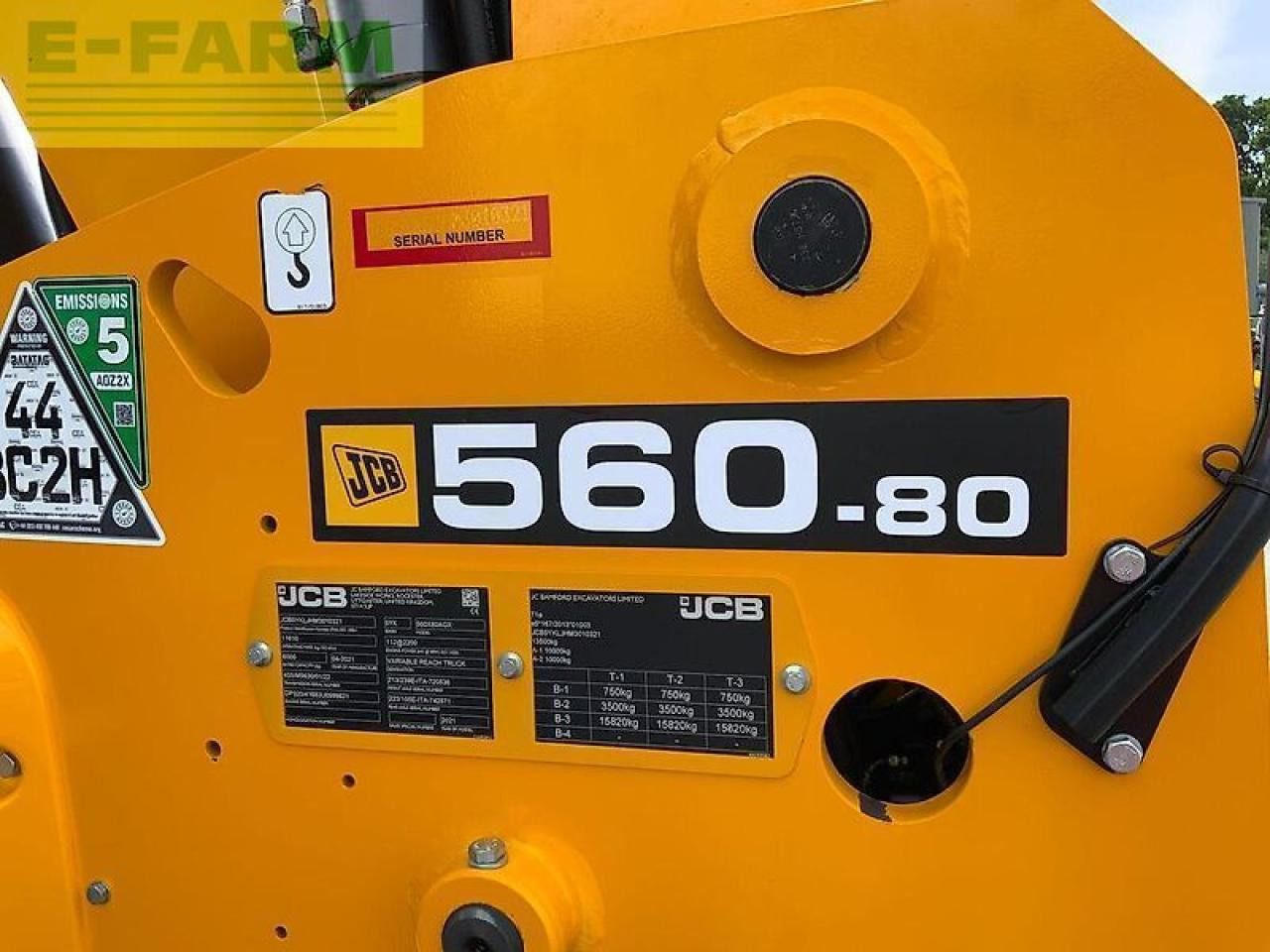 Xe nhấc hình viễn vọng kính JCB 560-80 agri xtra telehandler (st23410): hình 20 Xe nhấc hình viễn vọng kính JCB 560-80 agri xtra telehandler (st23410): hình 20