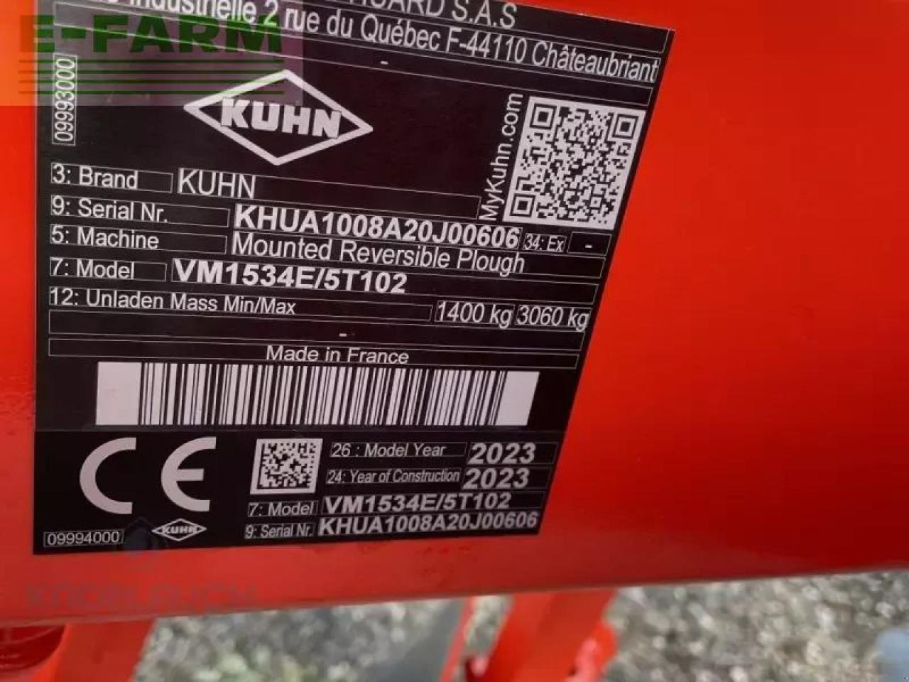 Kuhn varimaster 153 4e5t - Cày: hình 4 Kuhn varimaster 153 4e5t - Cày: hình 4