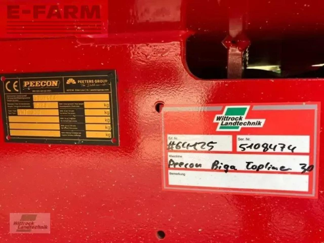 Peecon biga 30 topliner - Trang thiết bị gia súc: hình 3 Peecon biga 30 topliner - Trang thiết bị gia súc: hình 3