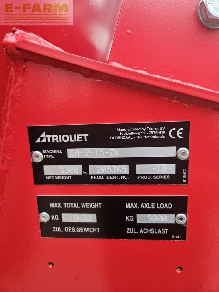 Trioliet gigant solomix 2-1500 - Trang thiết bị gia súc: hình 3 Trioliet gigant solomix 2-1500 - Trang thiết bị gia súc: hình 3