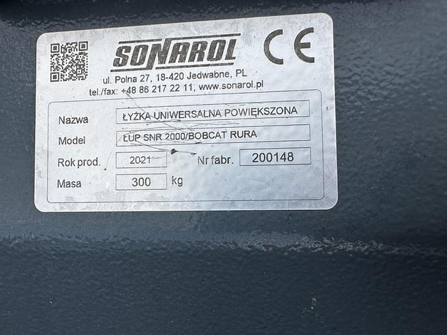 Sonarol Schwergutschaufel 200 cm mit Bobcat Teleskoplader Aufnahme - Đính kèm: hình 4 Sonarol Schwergutschaufel 200 cm mit Bobcat Teleskoplader Aufnahme - Đính kèm: hình 4
