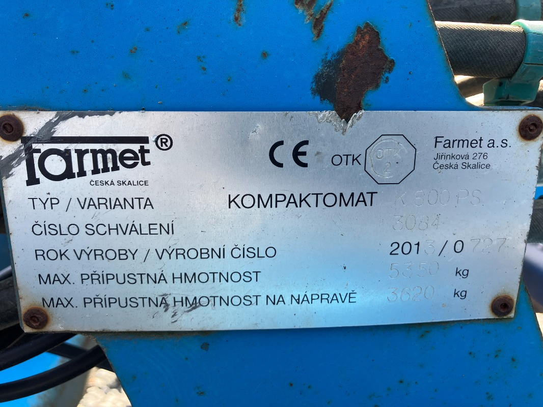 Farmet Kompaktomat K800 PS - Bừa: hình 2 Farmet Kompaktomat K800 PS - Bừa: hình 2