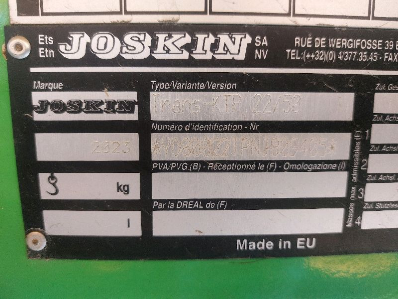 Joskin Trans KTP 22/50 - Rơ moóc: hình 3 Joskin Trans KTP 22/50 - Rơ moóc: hình 3