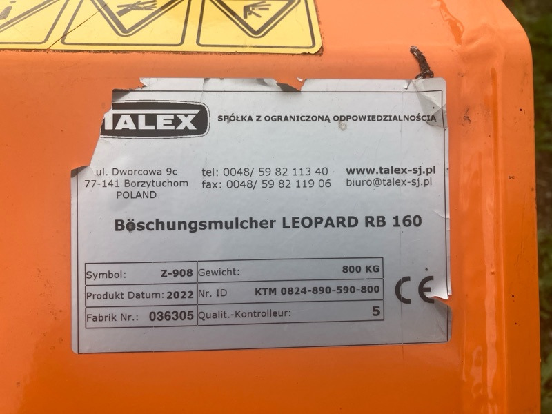 Talex Leopard RB 160 - Dàn băm cỏ: hình 2 Talex Leopard RB 160 - Dàn băm cỏ: hình 2