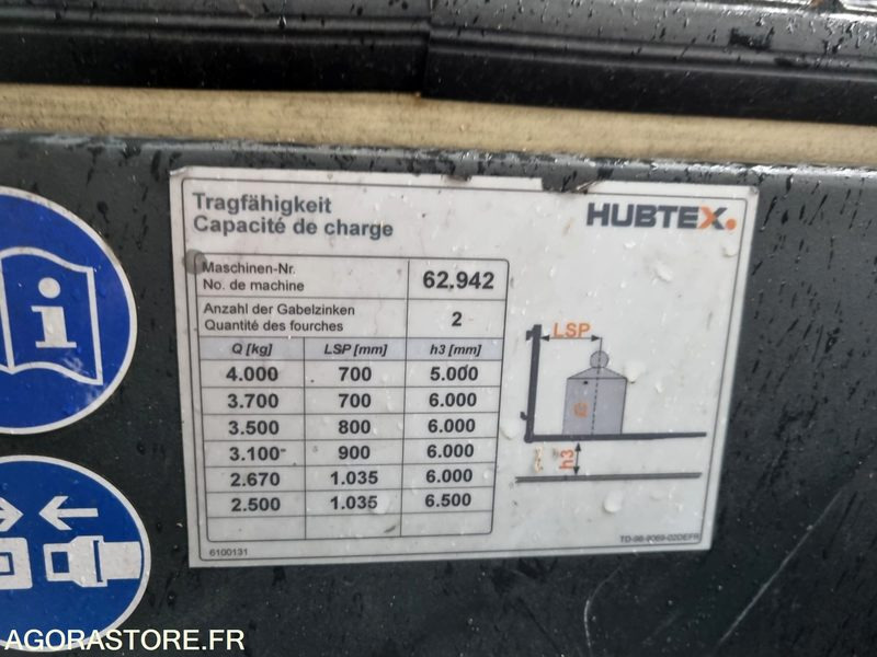 CHARIOT MULTIDIRECTIONNEL HUBTEX MQ-40 21-25 EL - 2011 - Xe nâng điện: hình 2 CHARIOT MULTIDIRECTIONNEL HUBTEX MQ-40 21-25 EL - 2011 - Xe nâng điện: hình 2