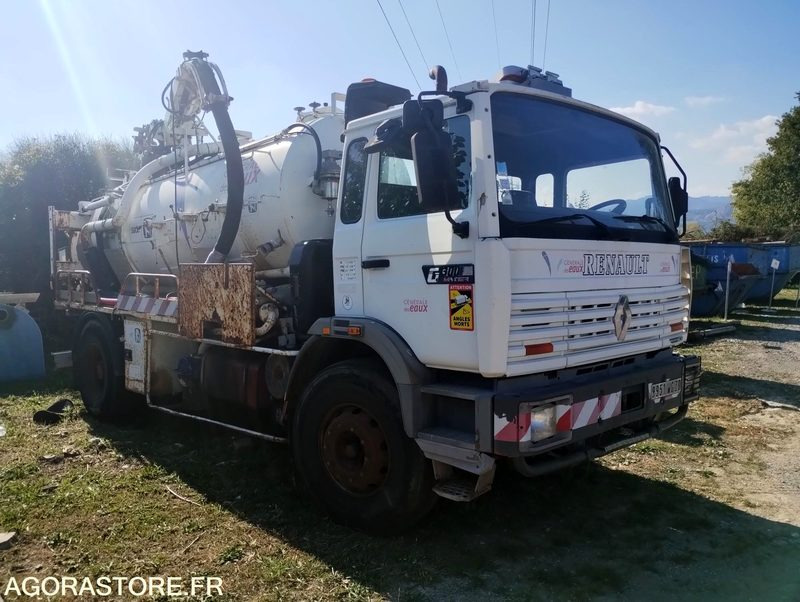 Camion 19t Hydrocureur Renault G300 Maxter 142142km – équipement Huwer - Xe tải chân không: hình 1 Camion 19t Hydrocureur Renault G300 Maxter 142142km – équipement Huwer - Xe tải chân không: hình 1