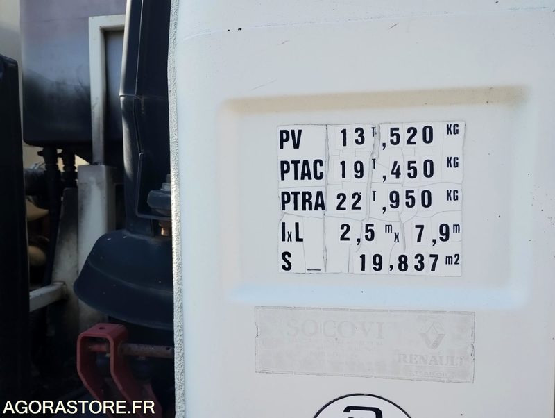 Camion 19t Hydrocureur Renault G300 Maxter – équipement Huwer - Xe tải chân không: hình 4 Camion 19t Hydrocureur Renault G300 Maxter – équipement Huwer - Xe tải chân không: hình 4