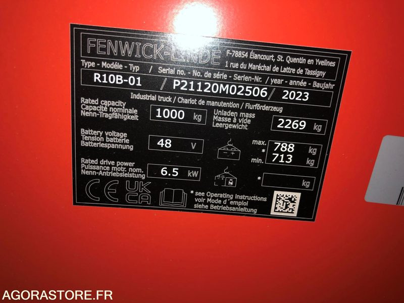 Chariot élévateur à mât rétractable - Xe tải tiếp cận: hình 3 Chariot élévateur à mât rétractable - Xe tải tiếp cận: hình 3