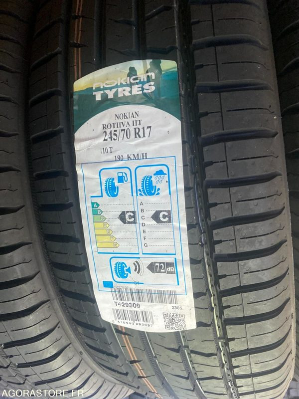 LOT DE 20 PNEUS NOKIAN ROTIIVA HT 245/70R17 110T DOT 2019 (T429309) - Lốp: hình 1 LOT DE 20 PNEUS NOKIAN ROTIIVA HT 245/70R17 110T DOT 2019 (T429309) - Lốp: hình 1