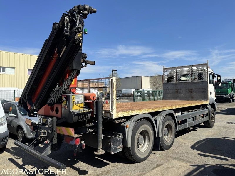 MAN TGS 26.360 - PLATEAU GRUE PALFINGER PK16002 - 26T - 2012 / 445000 KM - Xe tải thùng lửng/ Phẳng: hình 2 MAN TGS 26.360 - PLATEAU GRUE PALFINGER PK16002 - 26T - 2012 / 445000 KM - Xe tải thùng lửng/ Phẳng: hình 2