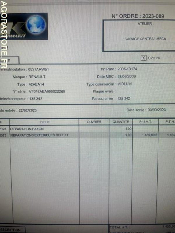 POID LOURD Renault Premium - Xe tải hộp: hình 5 POID LOURD Renault Premium - Xe tải hộp: hình 5