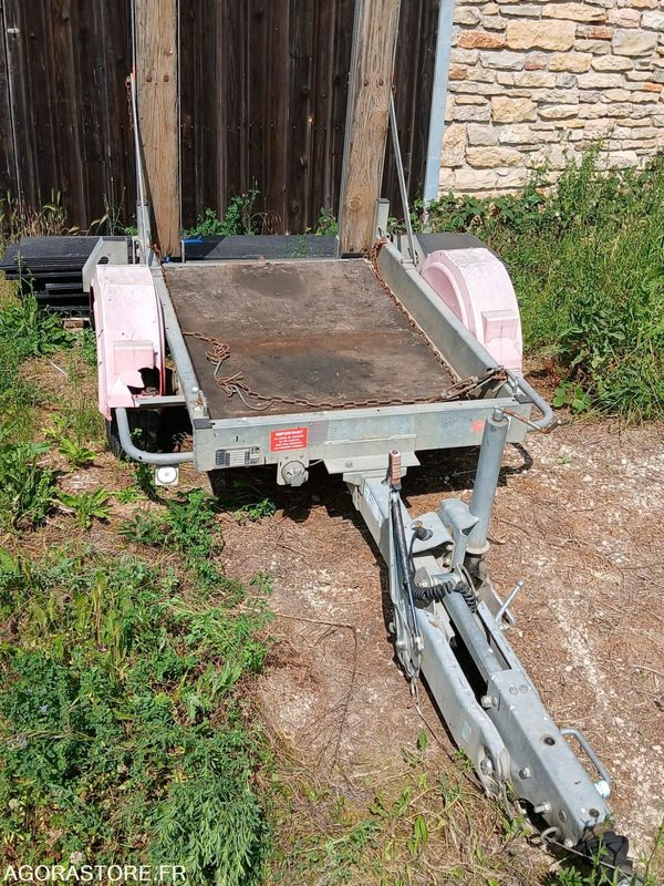 Remorque PORTE ROULEAU HUBIERE - Rơ moóc để vận chuyển thiết bị: hình 1 Remorque PORTE ROULEAU HUBIERE - Rơ moóc để vận chuyển thiết bị: hình 1