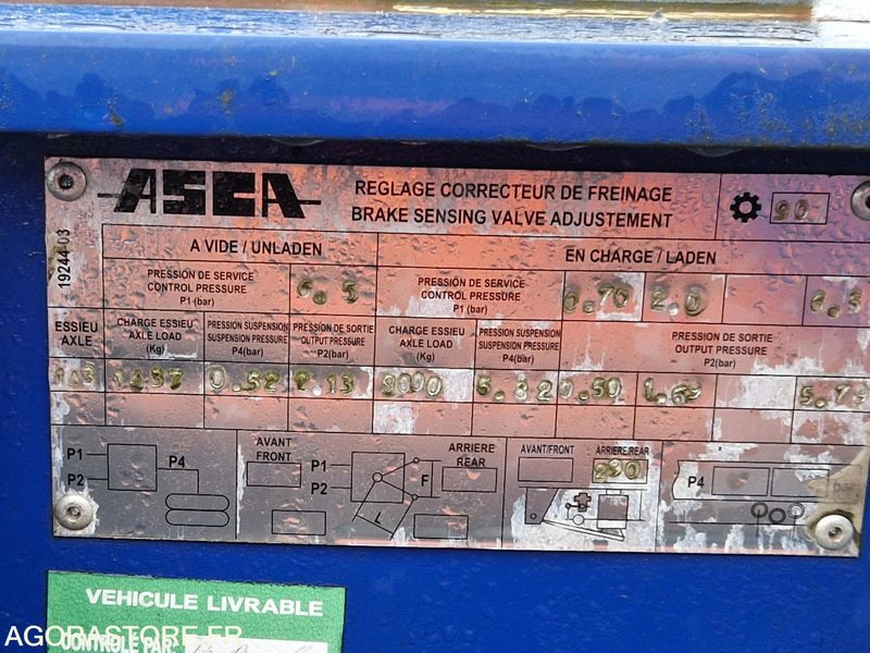 Sơ mi rơ moóc thùng lửng/ Phẳng Remorque plateau Asca S322DM - 2019 - FE065JK: hình 18