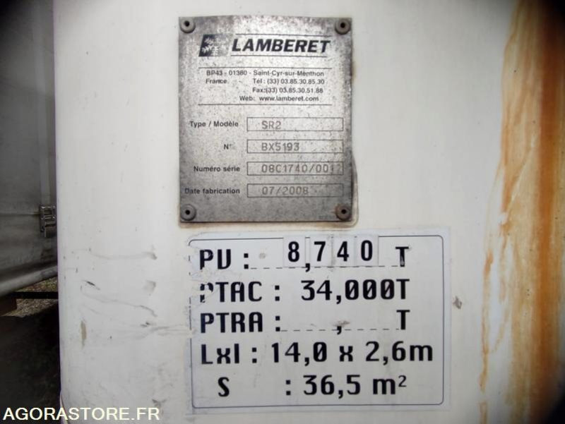 LAMBERET FRIGORIFIQUE - 10 787 HEURES - Sơ mi rơ moóc: hình 5 LAMBERET FRIGORIFIQUE - 10 787 HEURES - Sơ mi rơ moóc: hình 5