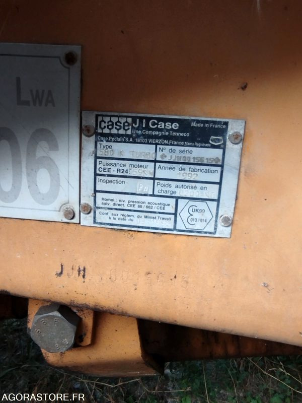 Tracteur CASE 580 K TURBO - 9758h - 1992 - Máy cày: hình 5 Tracteur CASE 580 K TURBO - 9758h - 1992 - Máy cày: hình 5
