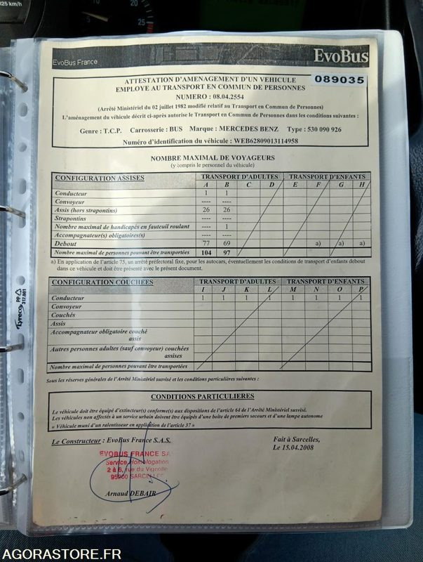 MERCEDES CITARO N°089035 - Xe bus: hình 5 MERCEDES CITARO N°089035 - Xe bus: hình 5
